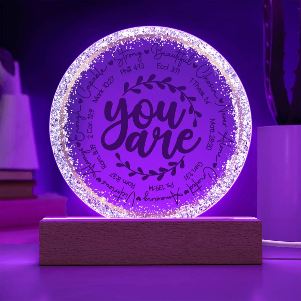 You Are LED Lighted Plaque