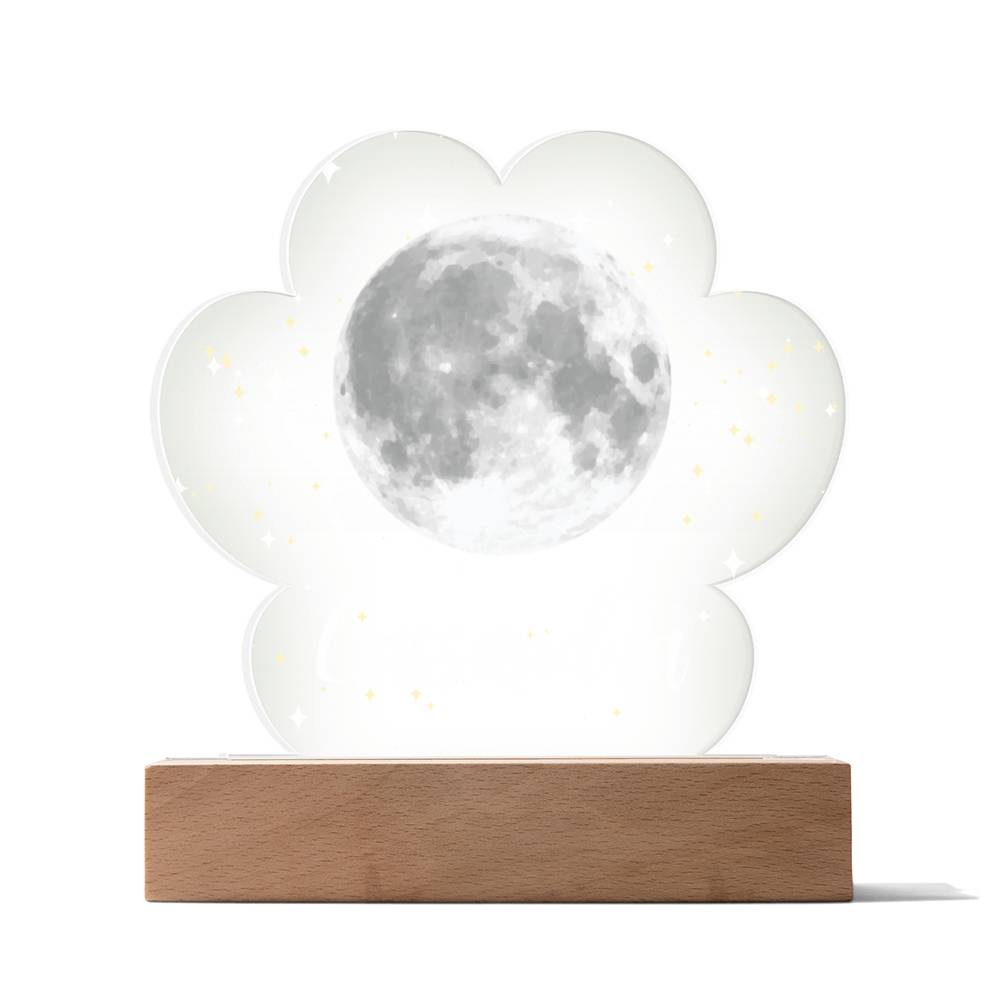 Moon & Stars LED Lighted Name Cload Plaque
