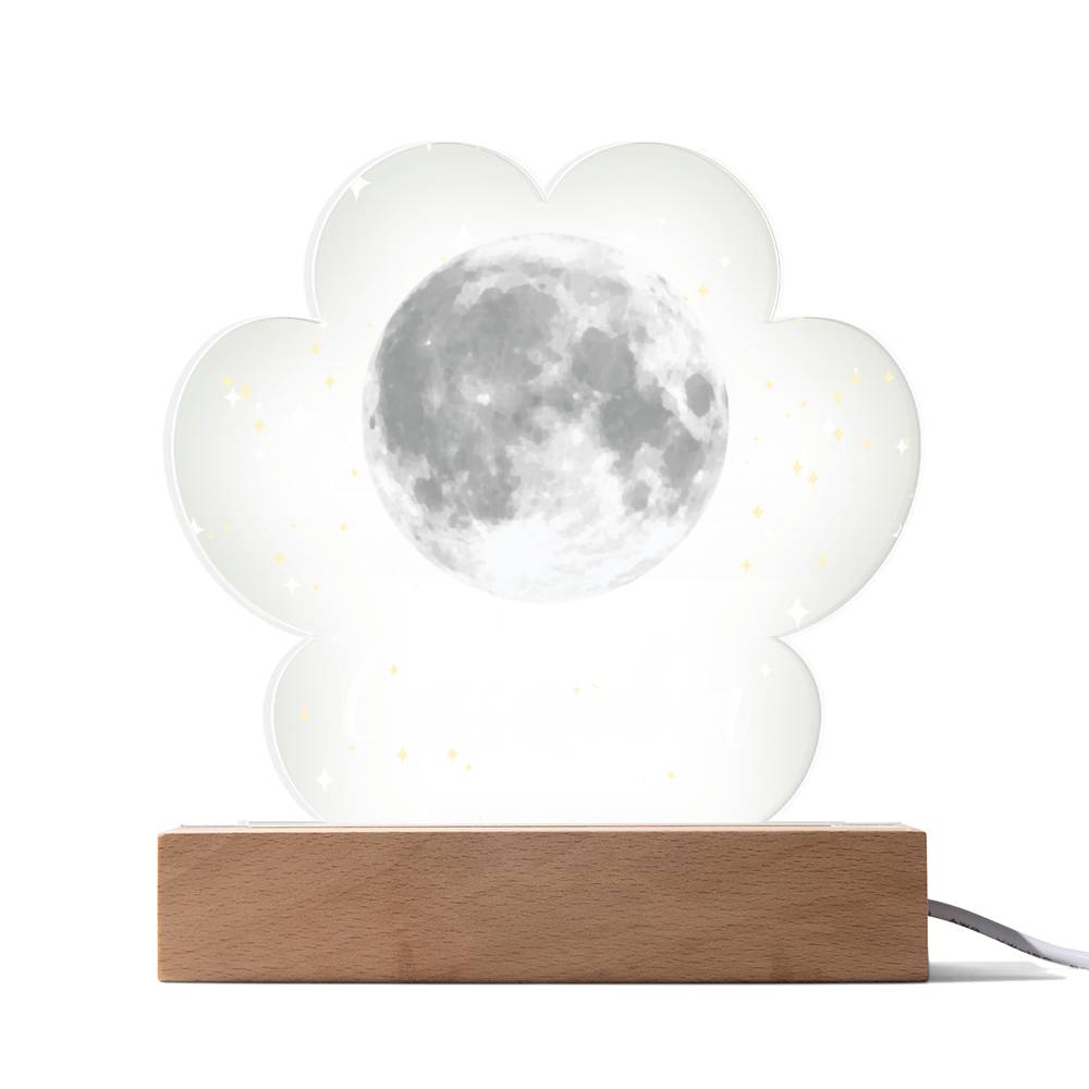Moon & Stars LED Lighted Name Cload Plaque