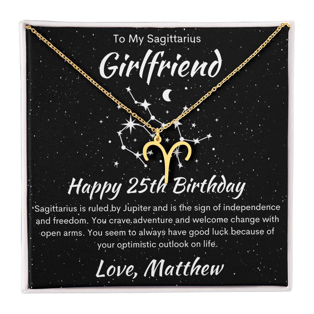 Sagittarius Zodiac Pendant Necklace