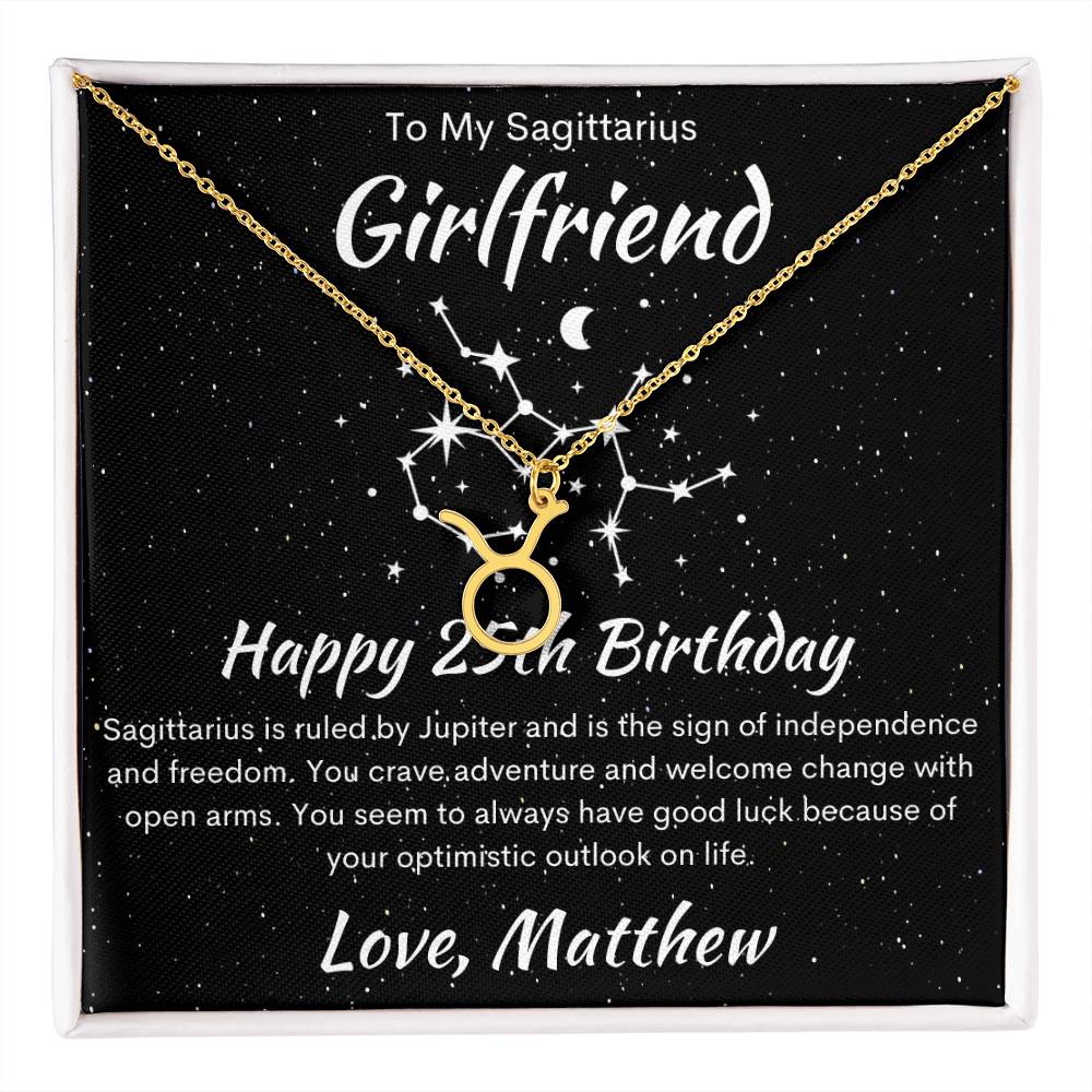 Sagittarius Zodiac Pendant Necklace