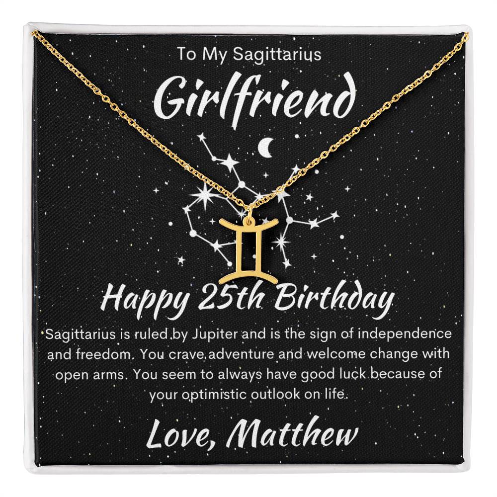 Sagittarius Zodiac Pendant Necklace
