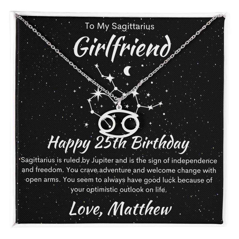 Sagittarius Zodiac Pendant Necklace