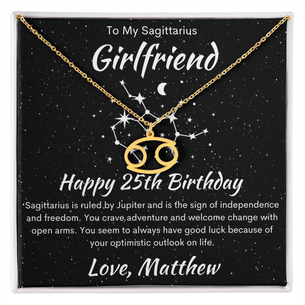 Sagittarius Zodiac Pendant Necklace
