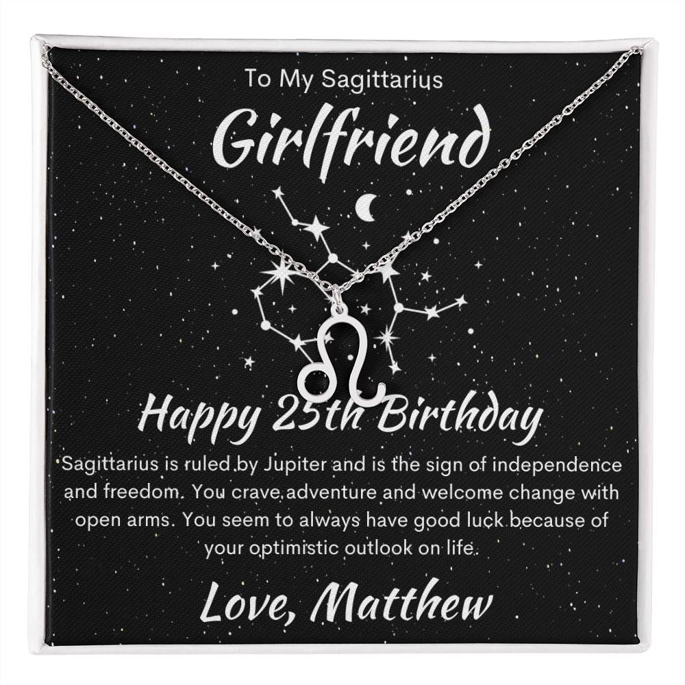 Sagittarius Zodiac Pendant Necklace