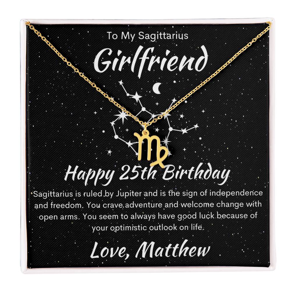 Sagittarius Zodiac Pendant Necklace
