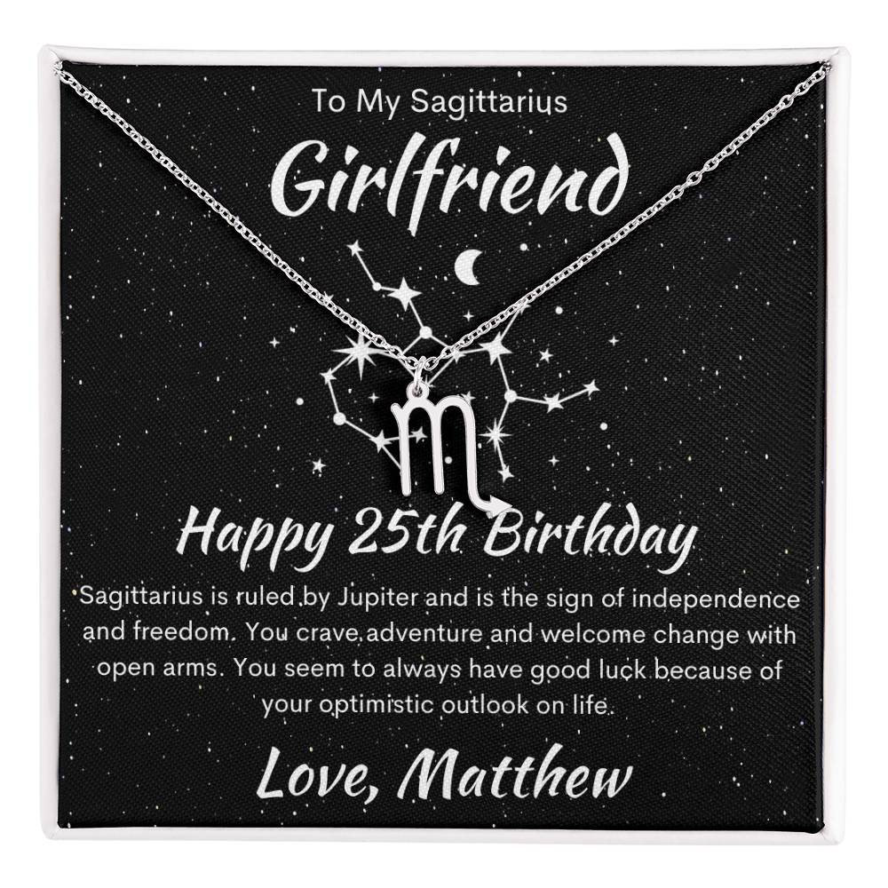 Sagittarius Zodiac Pendant Necklace