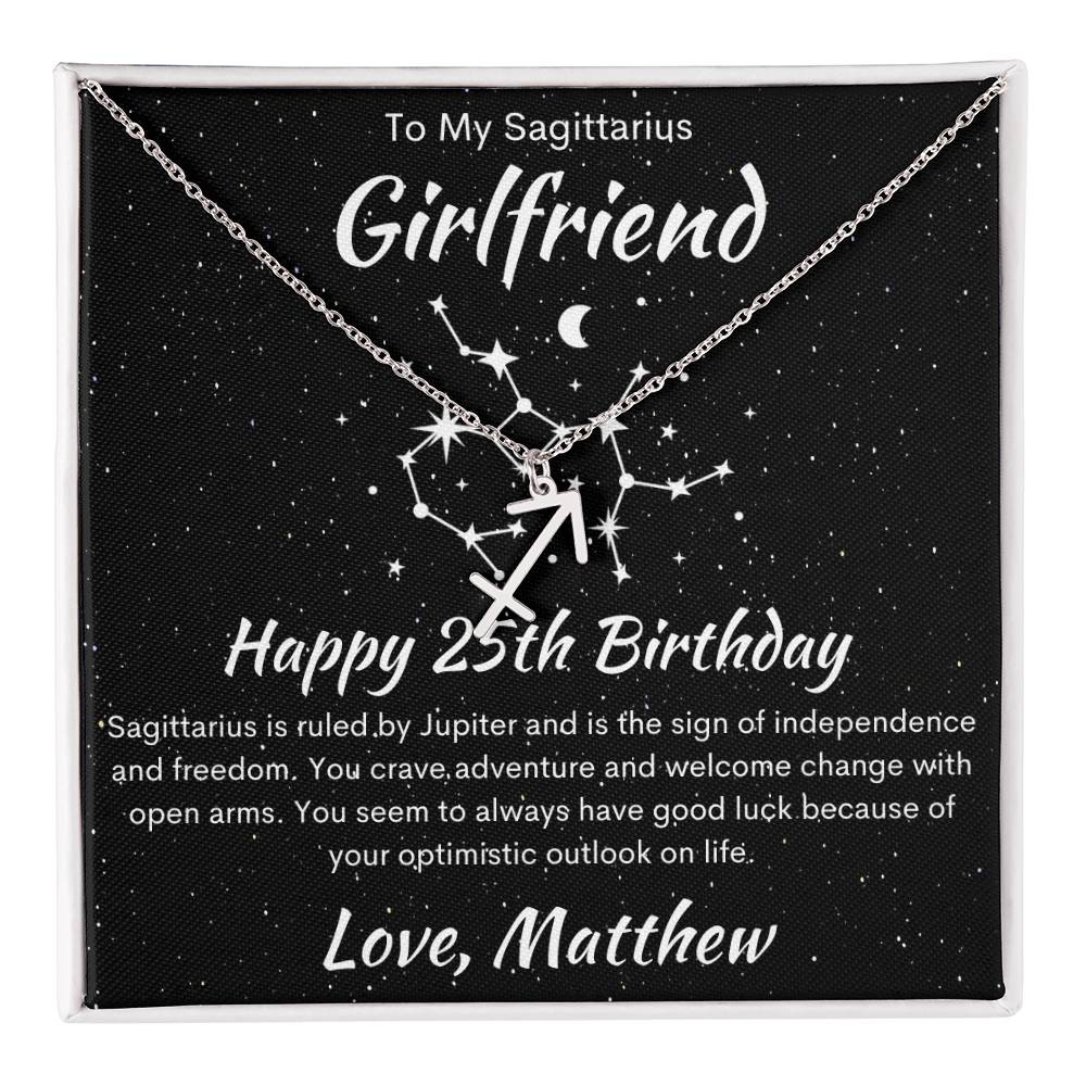 Sagittarius Zodiac Pendant Necklace