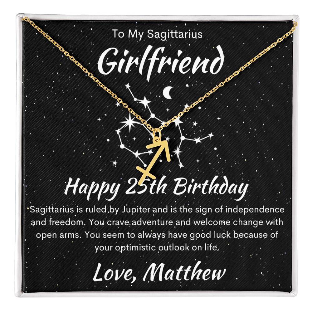 Sagittarius Zodiac Pendant Necklace