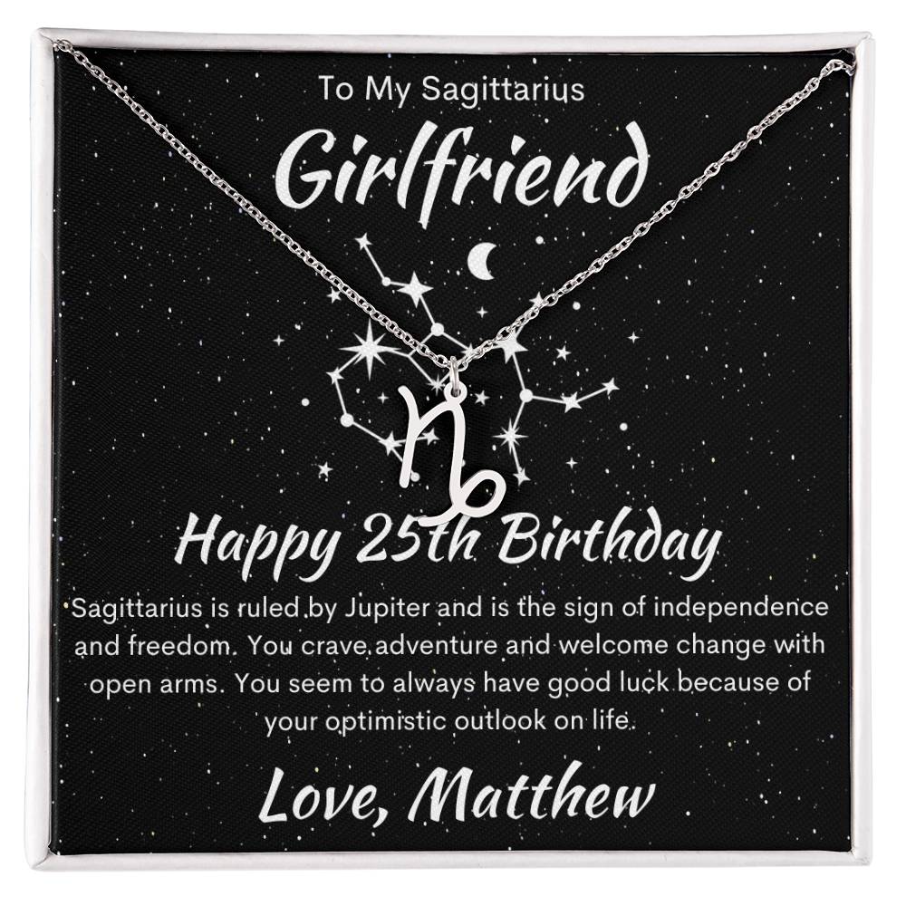 Sagittarius Zodiac Pendant Necklace