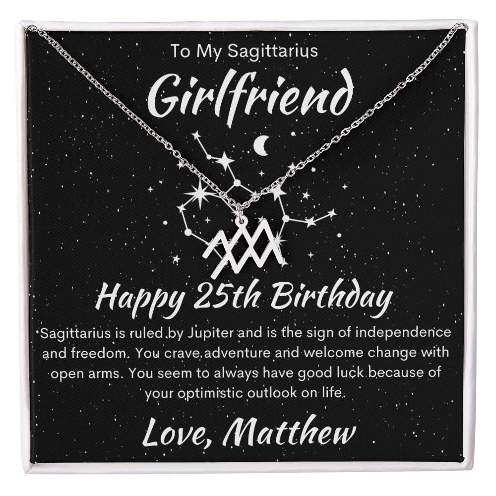 Sagittarius Zodiac Pendant Necklace