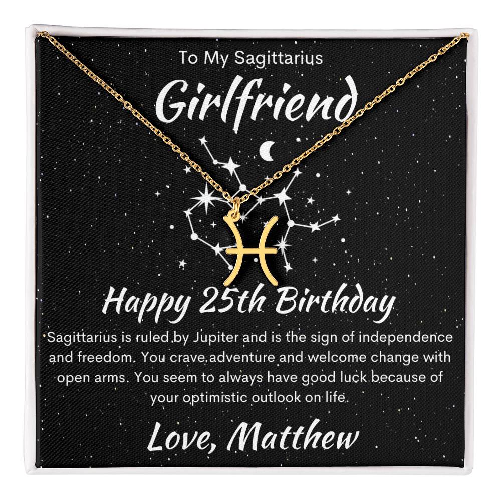 Sagittarius Zodiac Pendant Necklace