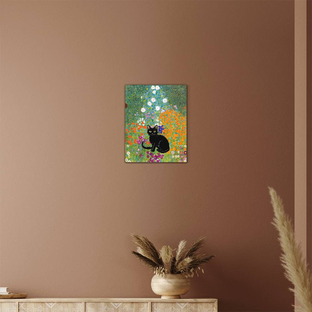 Cat High Gloss Metal Art Print