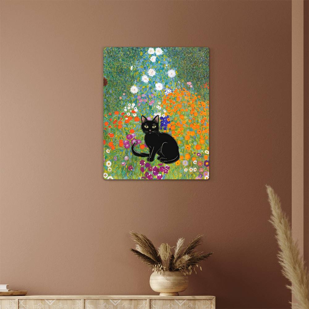 Cat High Gloss Metal Art Print