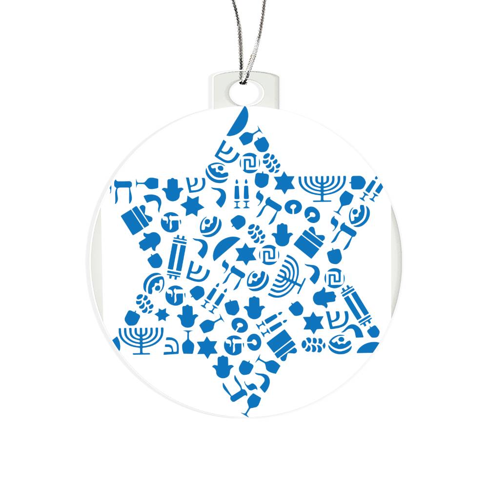 Jewish Symbols Ornament