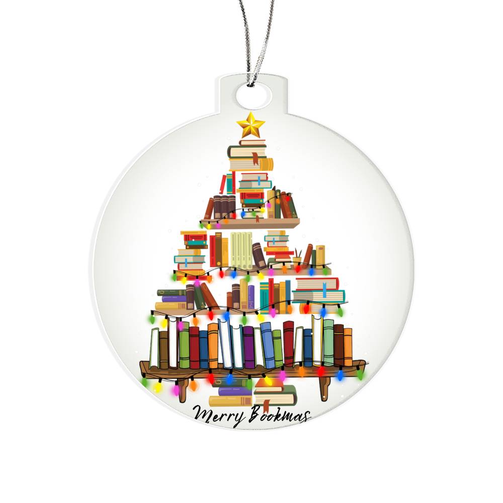 Merry Bookmas Ornament