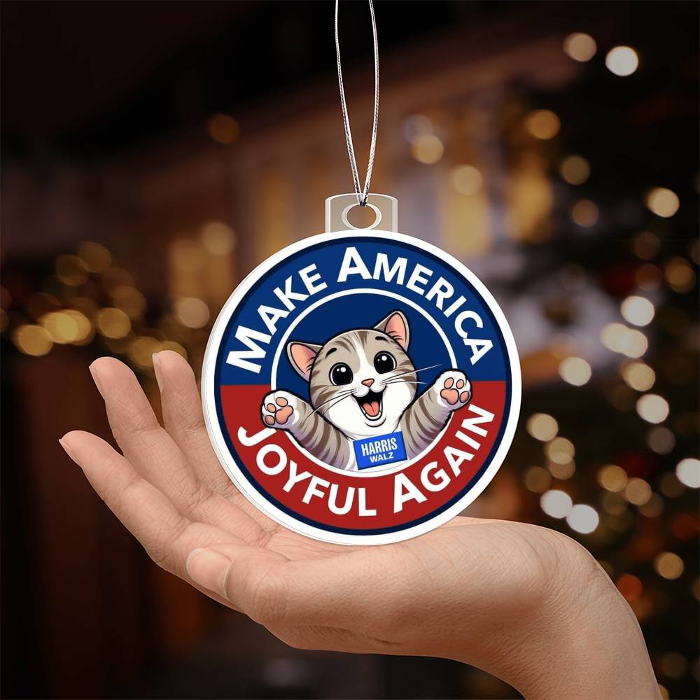 MAJA Harris Walz Election Acrylic Ornament
