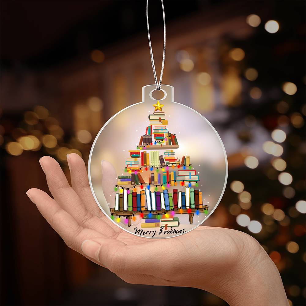 Merry Bookmas Ornament