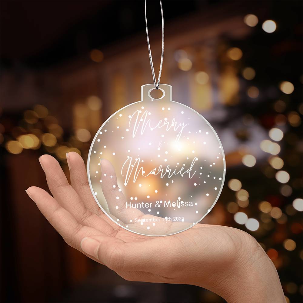 Merry & Married 2023 Ornament