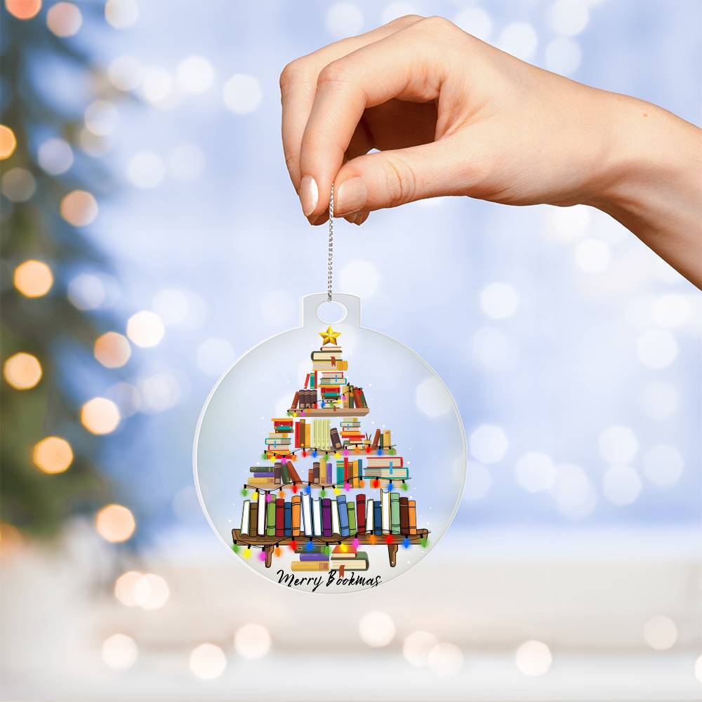 Merry Bookmas Ornament