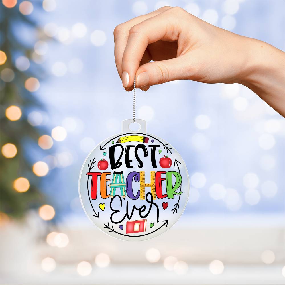 Best Teacher Ever Ornament