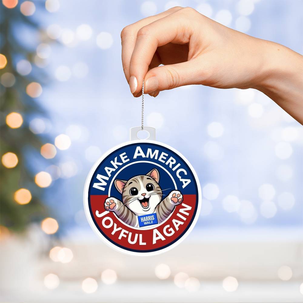 MAJA Harris Walz Election Acrylic Ornament
