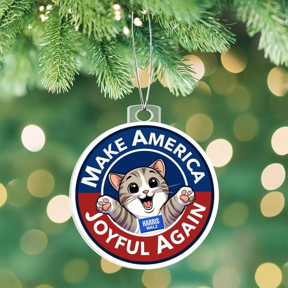 MAJA Harris Walz Election Acrylic Ornament