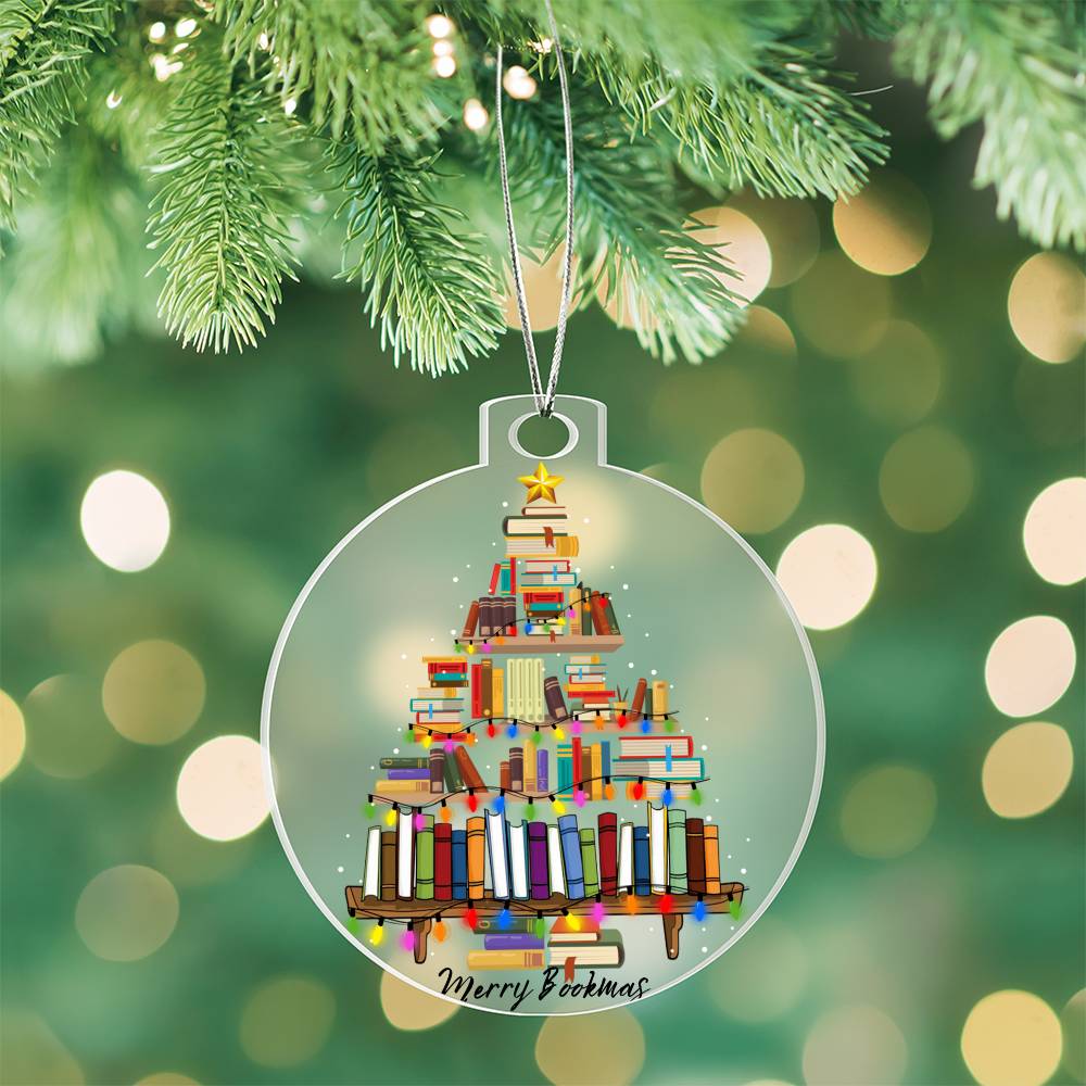 Merry Bookmas Ornament
