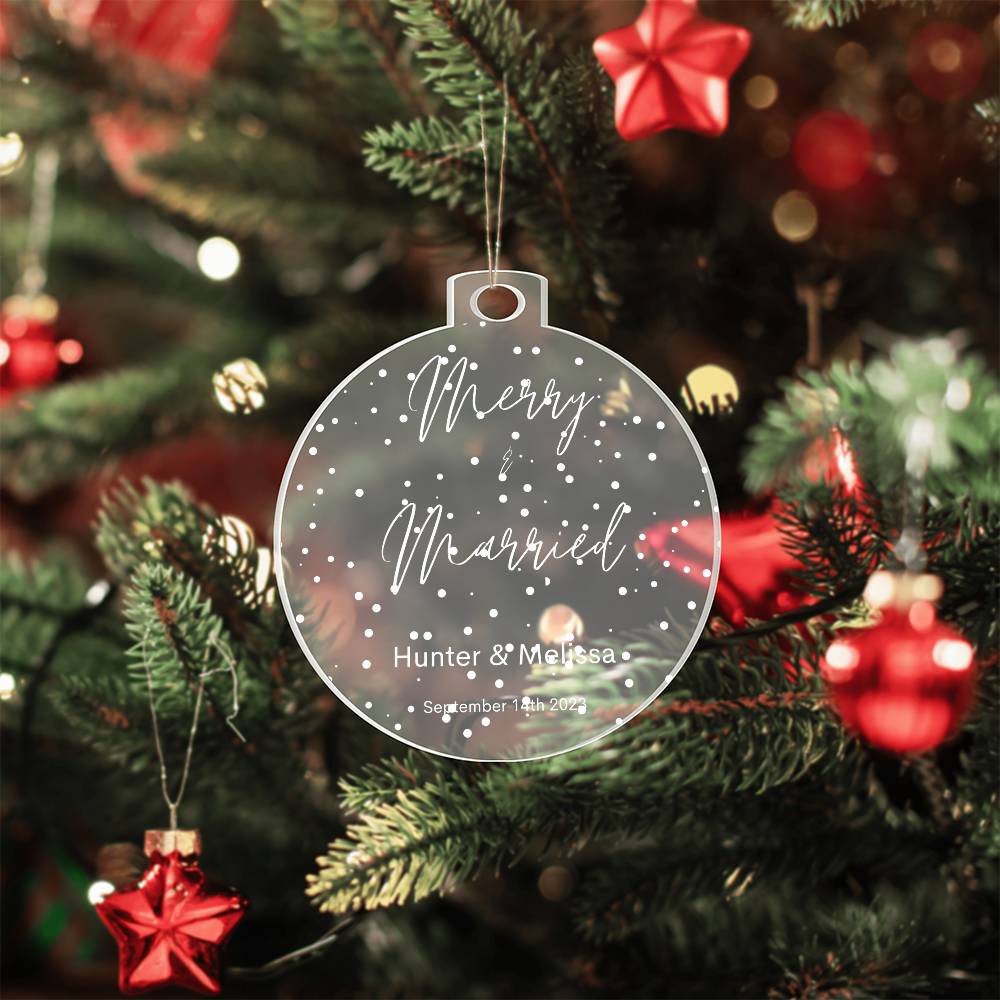 Merry & Married 2023 Ornament