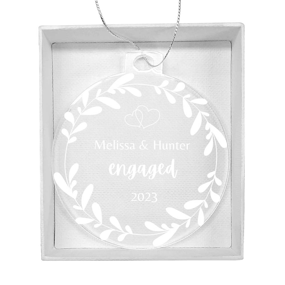 Personalized Engaged 2023 Ornament