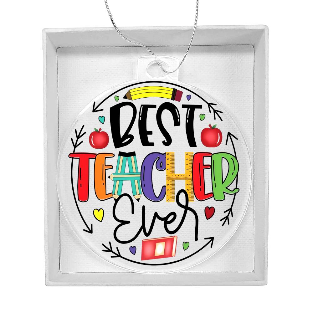 Best Teacher Ever Ornament