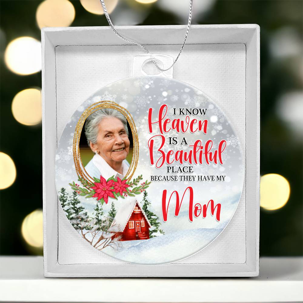 Mom in Heaven Christmas Ornament
