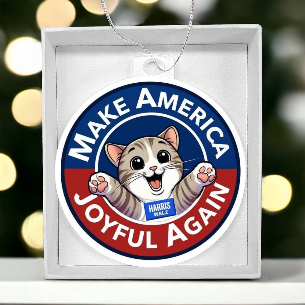 MAJA Harris Walz Election Acrylic Ornament