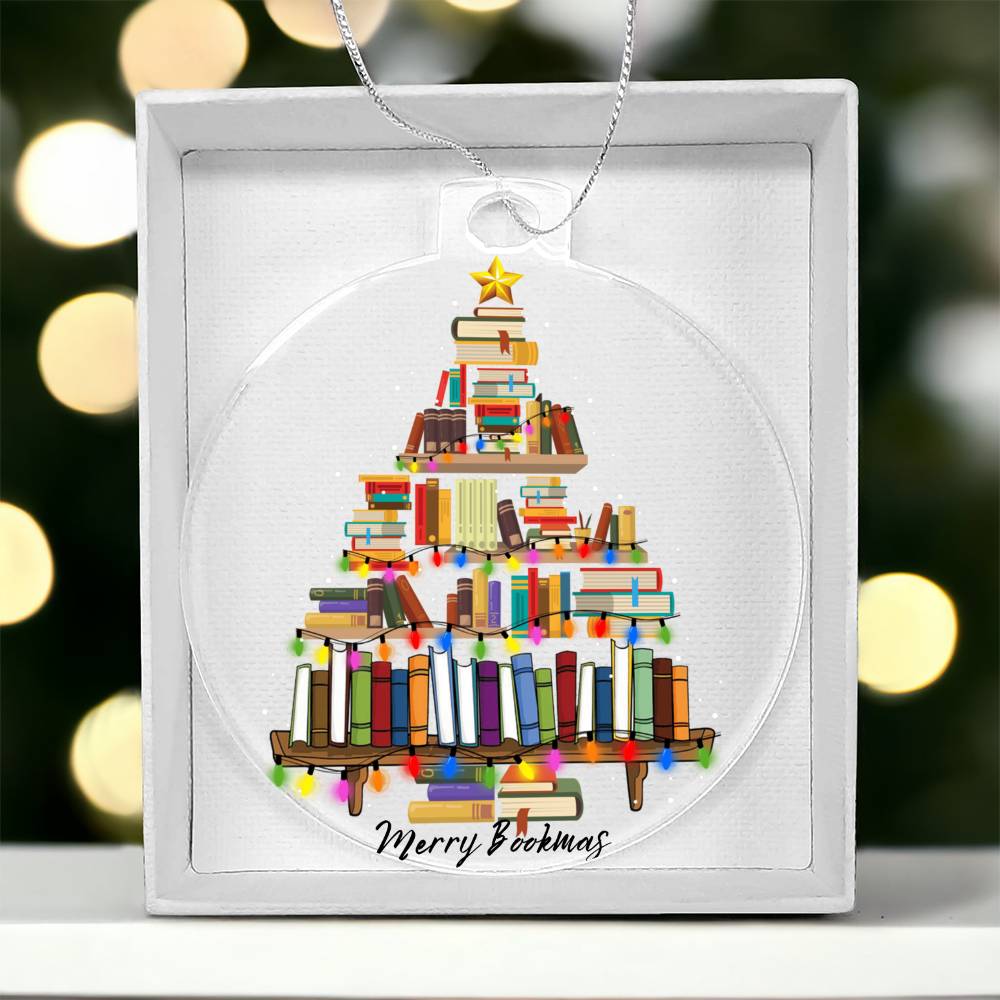 Merry Bookmas Ornament
