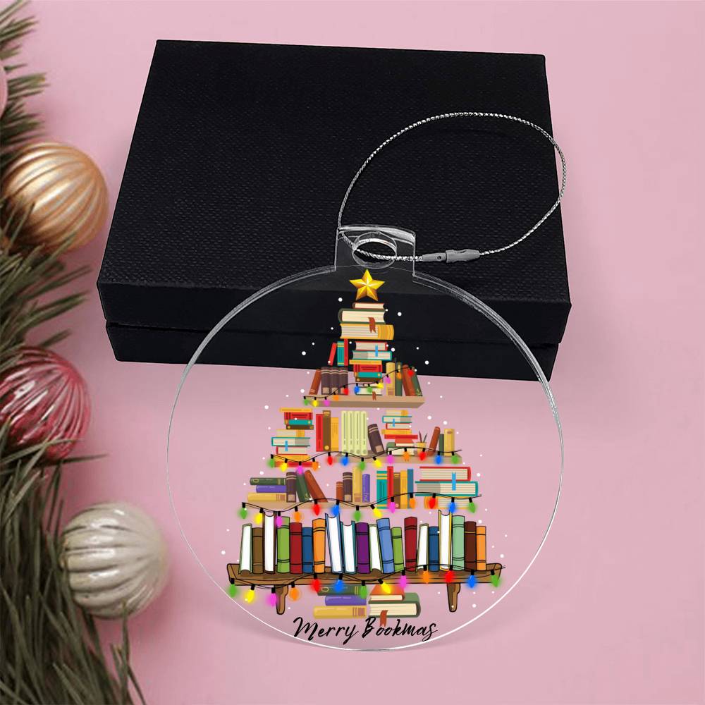 Merry Bookmas Ornament