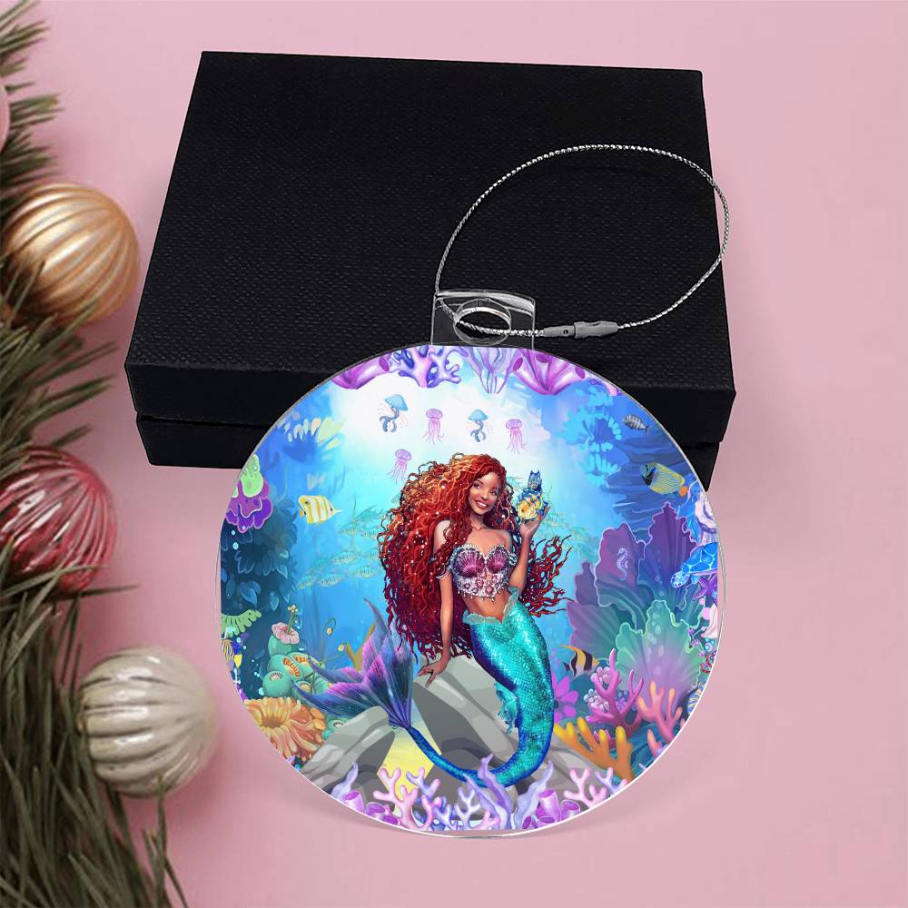 Black Mermaid Ornament