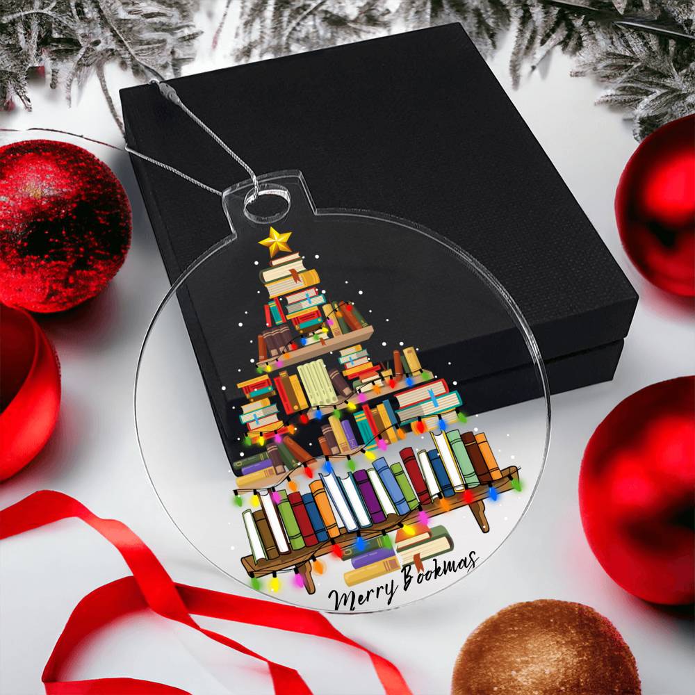 Merry Bookmas Ornament