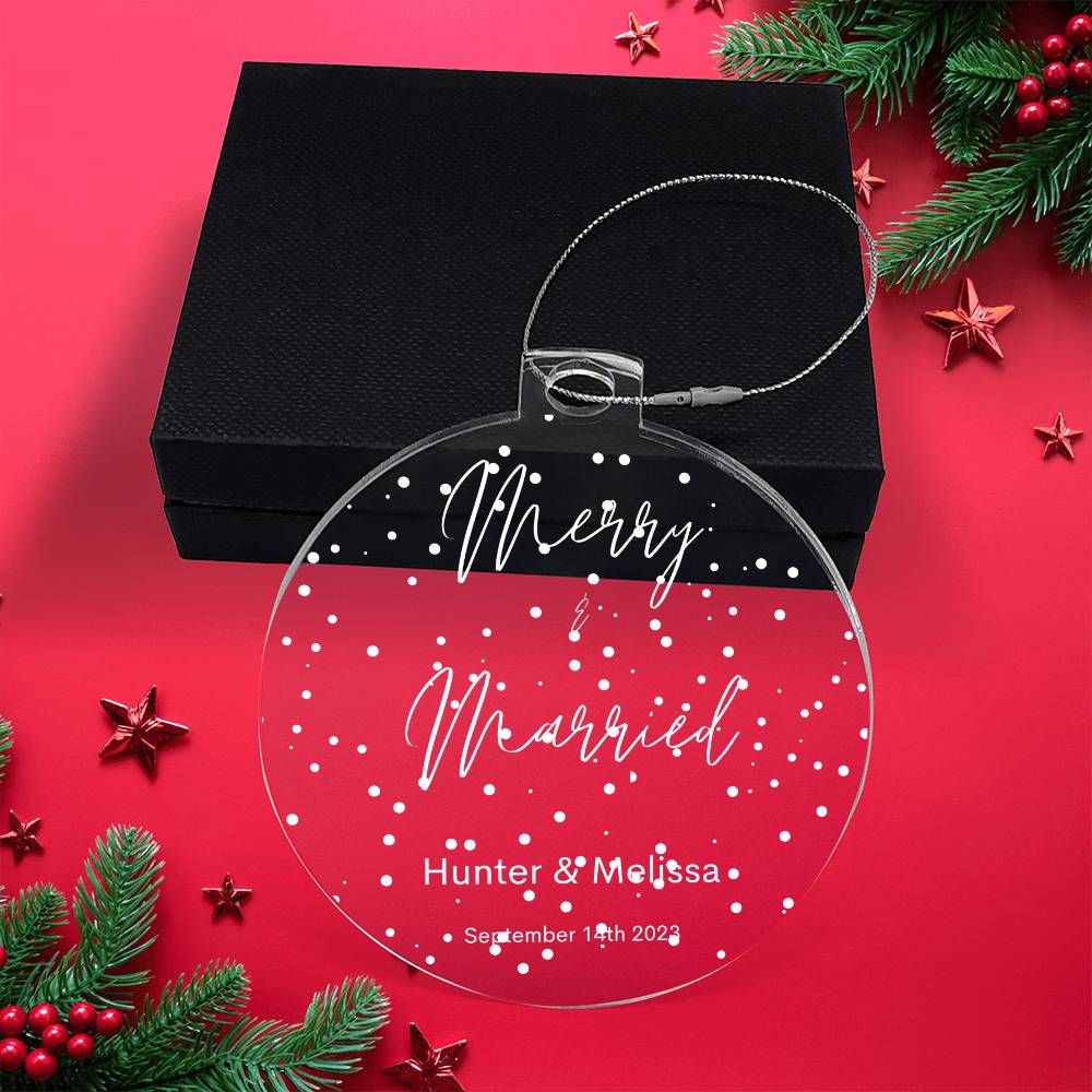 Merry & Married 2023 Ornament