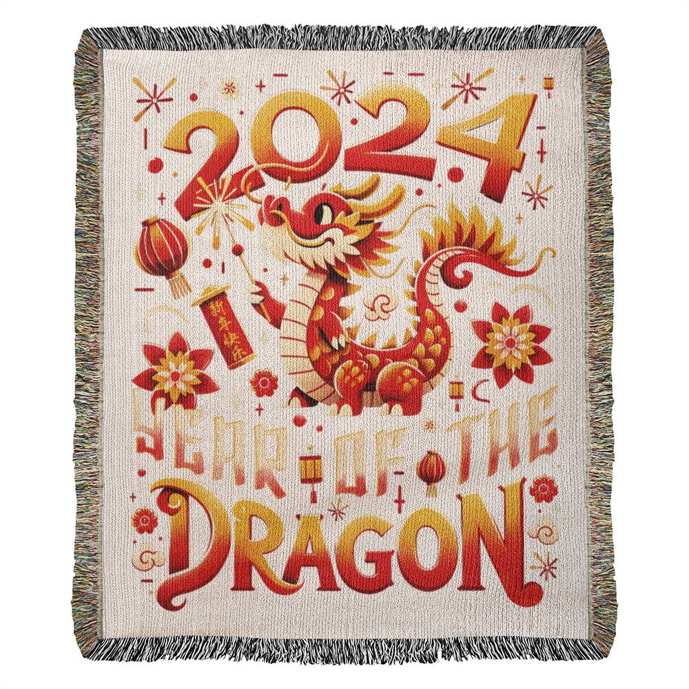 2024 Year Of he Dragon Heirloom Woven Blanket