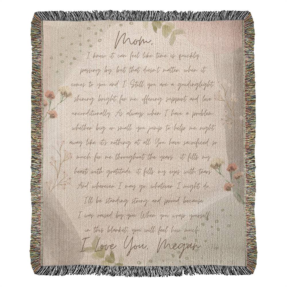 Mom Heirloom Woven Blanket