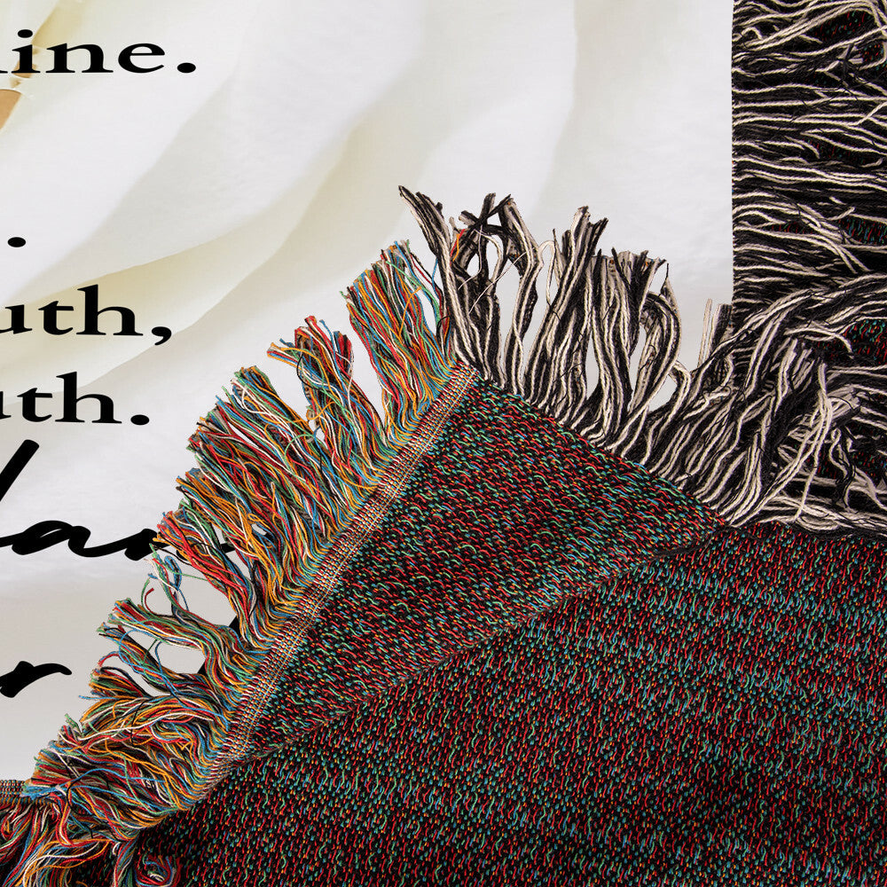 Mom Poem Heirloom Woven Blanket.