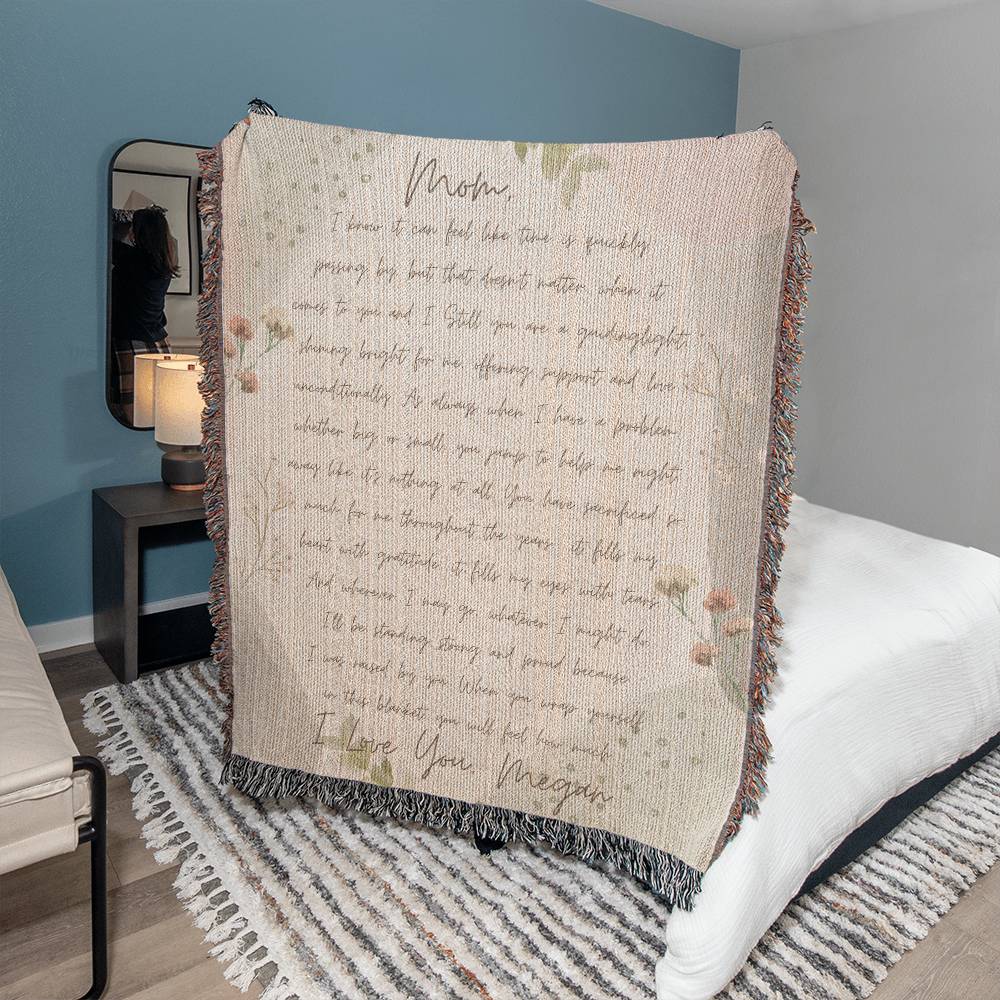 Mom Heirloom Woven Blanket