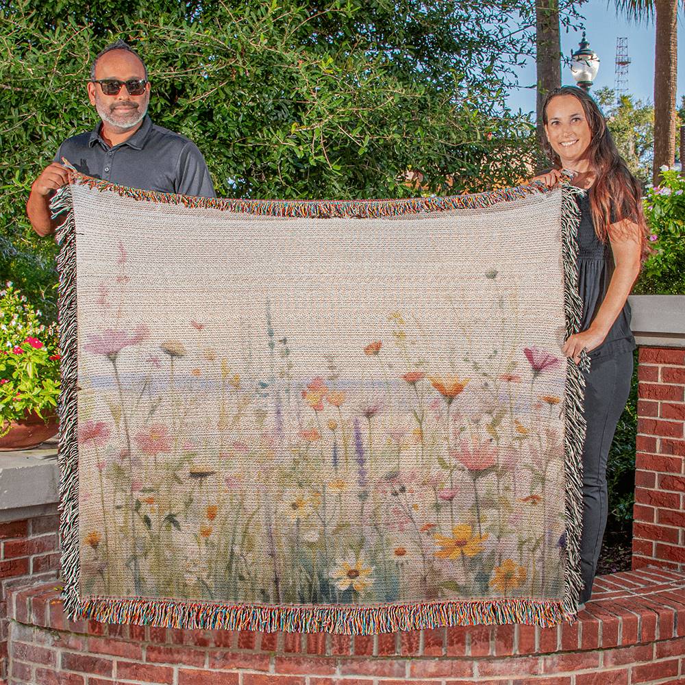 Wildflower Beach Heirloom Woven Blanket