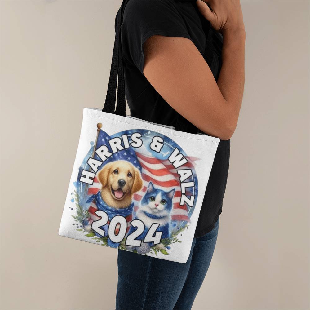 Cat & Dog Harris Walz Election Classic Tote Bag