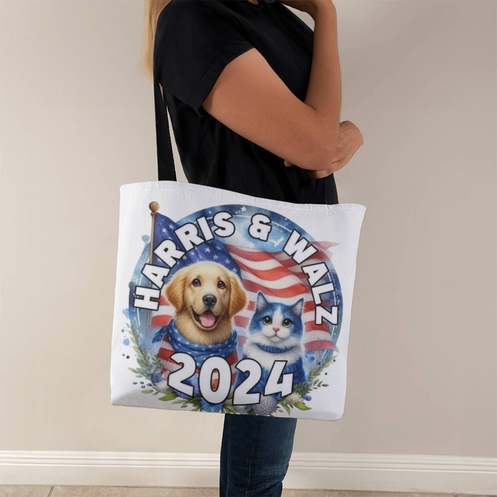Cat & Dog Harris Walz Election Classic Tote Bag