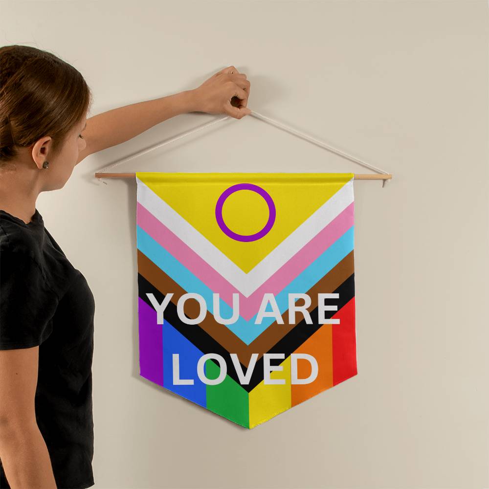 PRIDE Flag You Are Loved Wall Pennant