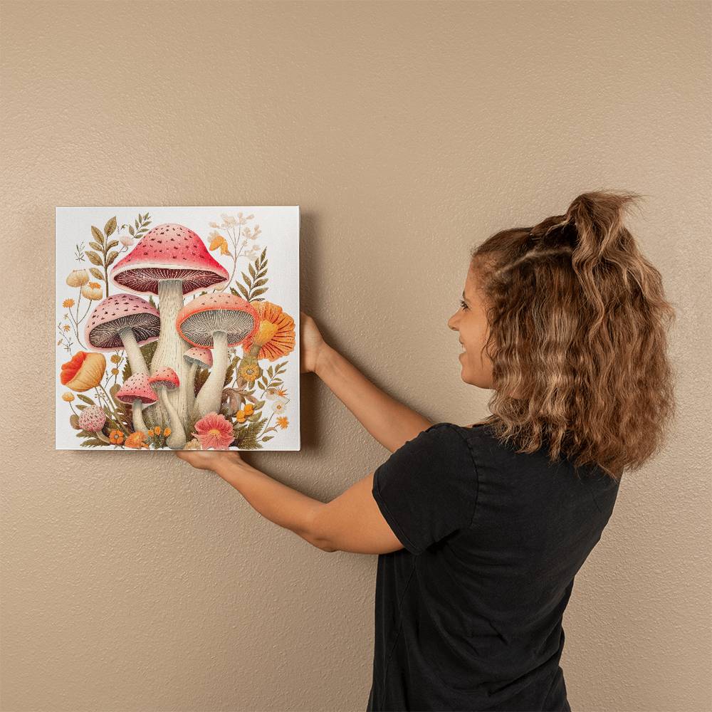Mushroom Gallery Wrapped Canvas Wall Decor