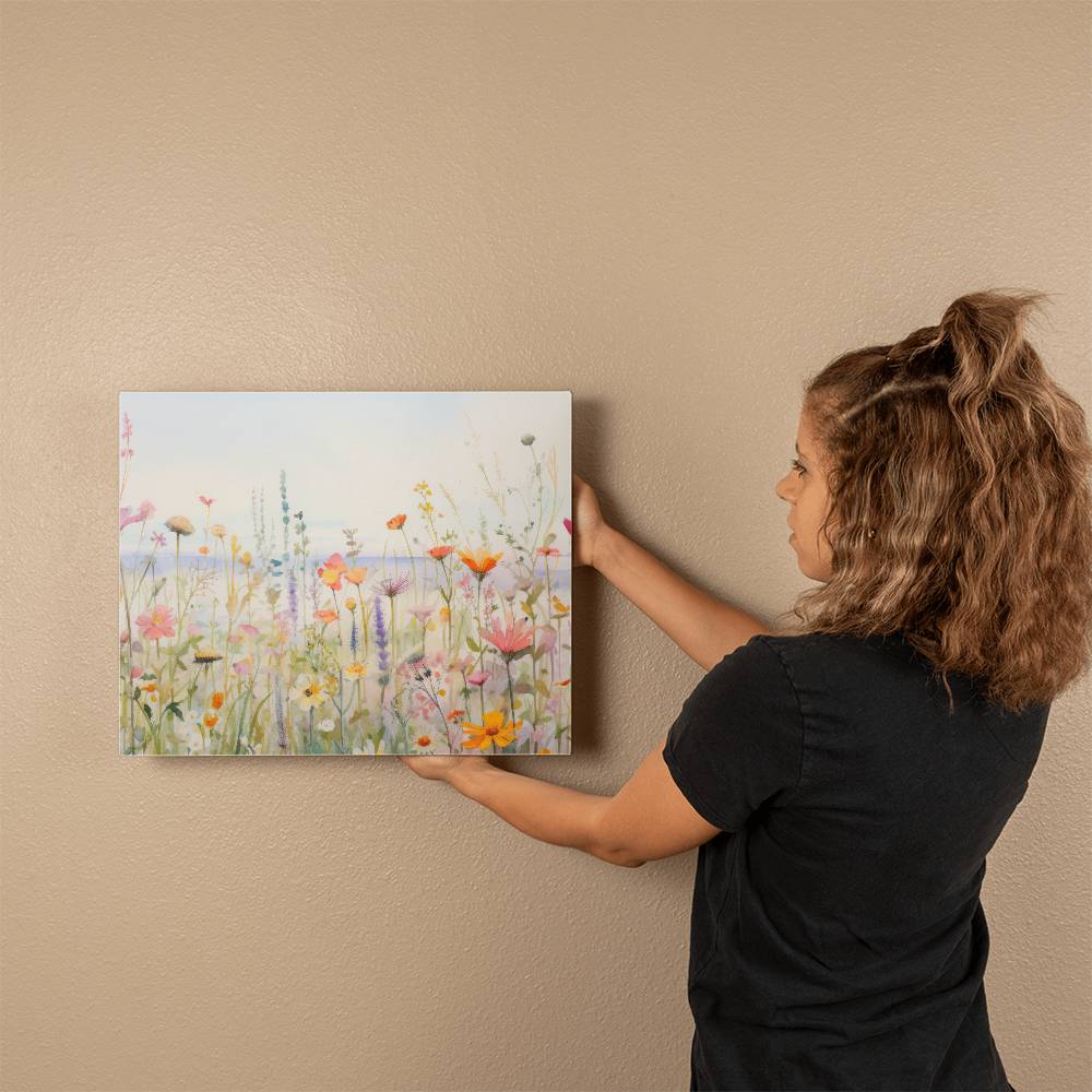 Wildflower Beach Gallery Wrapped Canvas