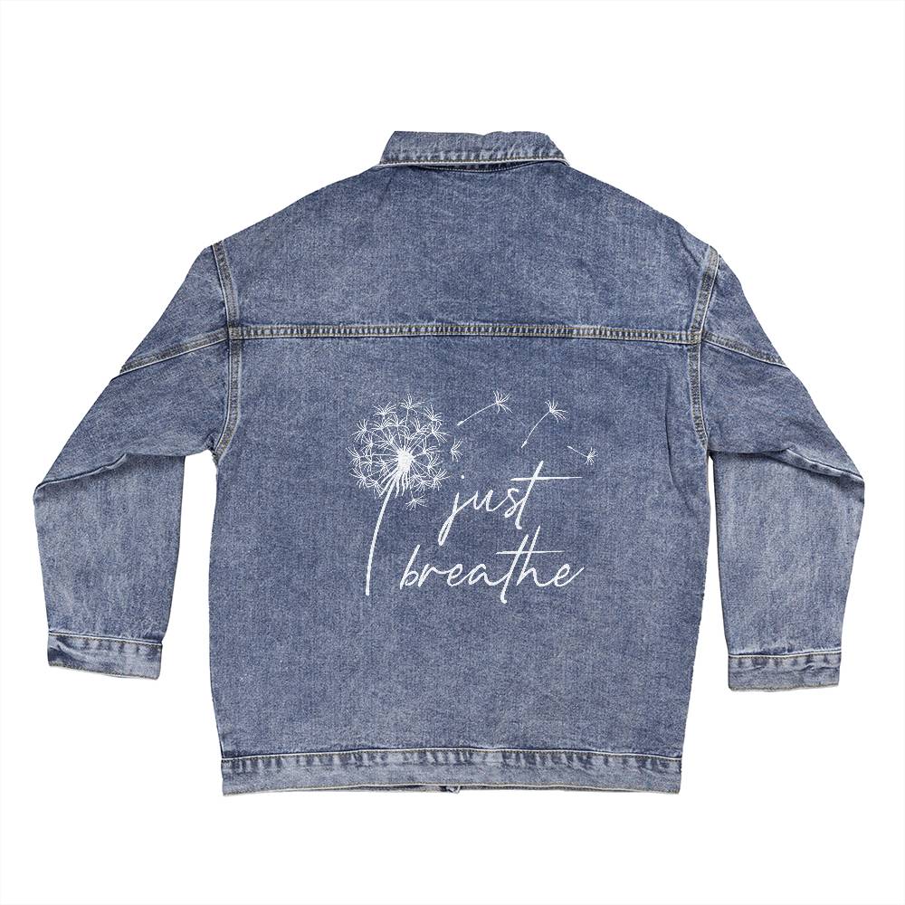 Dandelion Just Breath Oversized Women's DTG Denim Jacket