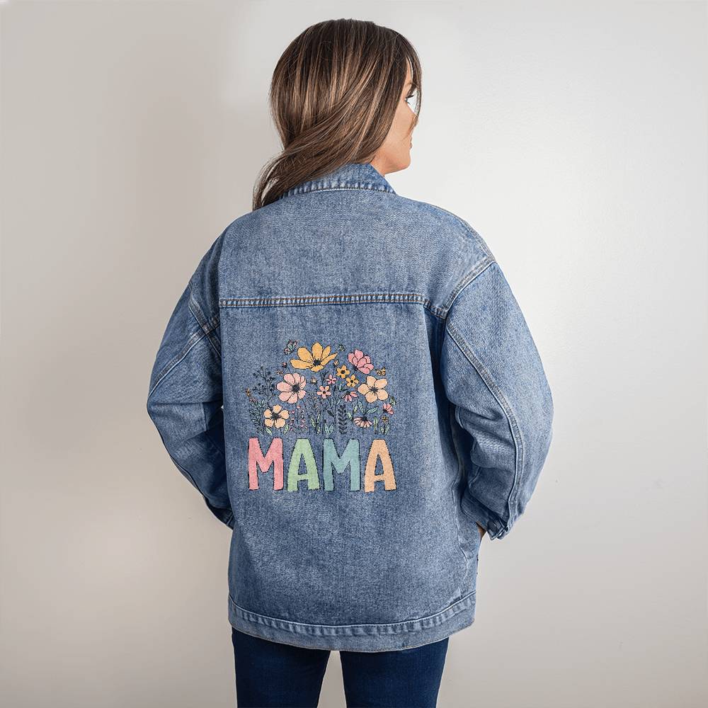Mama Oversized Women's DTG Denim Jacket